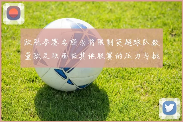 欧冠参赛名额或将限制英超球队数量欧足联面临其他联赛的压力与挑战